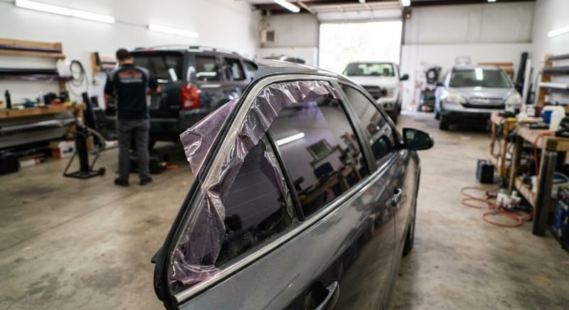 car window tinting project in Sandy Springs