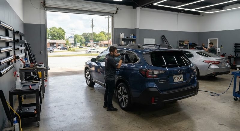 car window tinting project in Sandy Springs