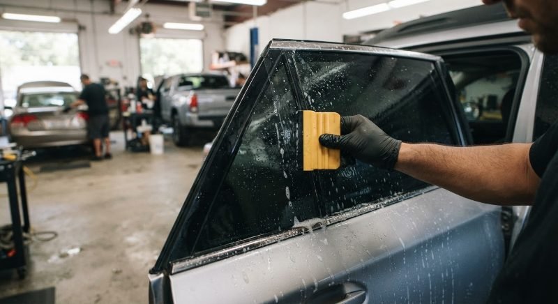 car window tinting project in Sandy Springs
