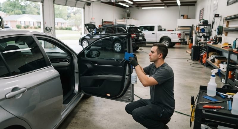 car window tinting project in Sandy Springs