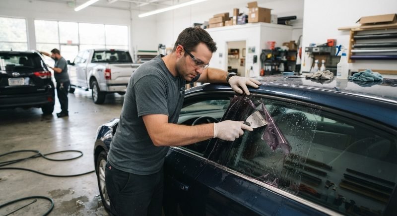 car window tinting project in Sandy Springs