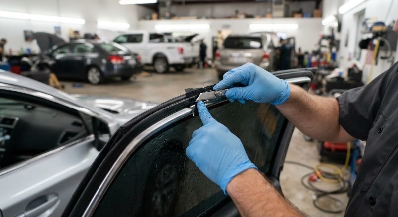 car window tinting project in Sandy Springs