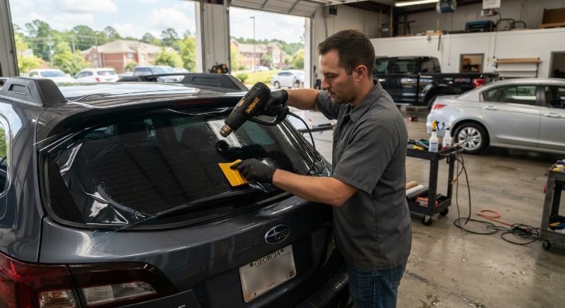 car window tinting project in Sandy Springs