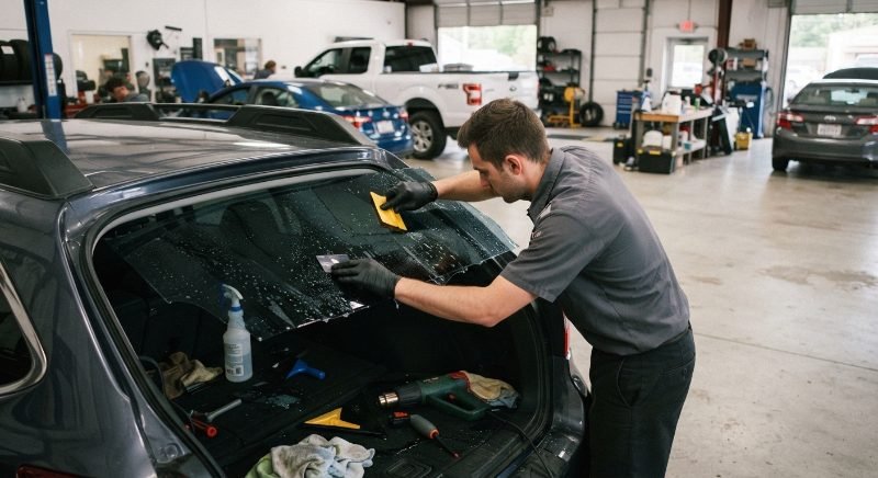 car window tinting project in Sandy Springs